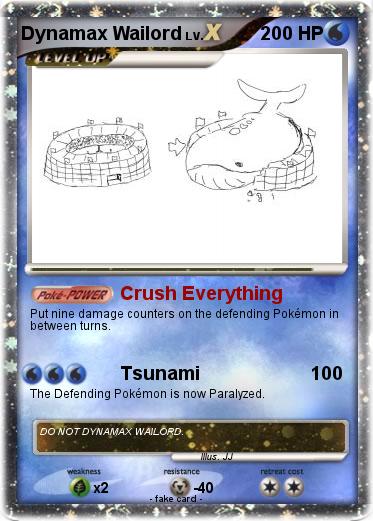 Pokemon Dynamax Wailord