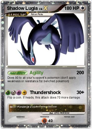 Pokemon Shadow Lugia
