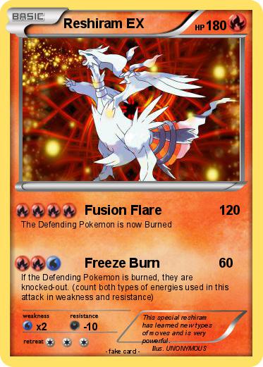 Pokemon Reshiram EX