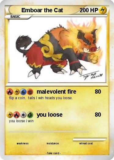 Pokemon Emboar the Cat
