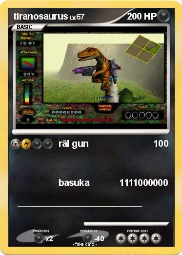 Pokemon tiranosaurus
