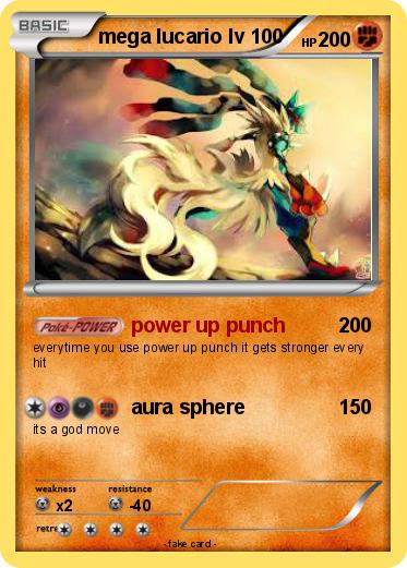 Pokemon mega lucario lv 100