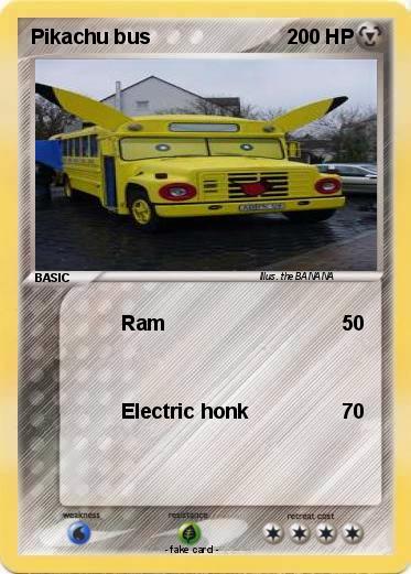 Pokemon Pikachu bus