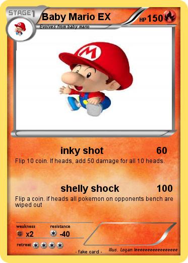 Pokemon Baby Mario EX