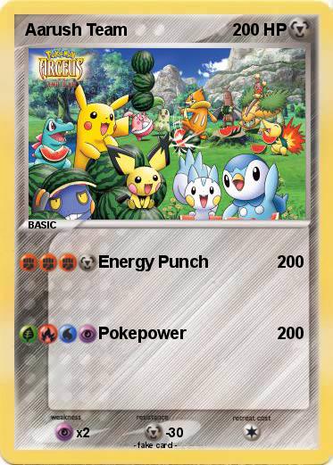 Pokemon Aarush Team