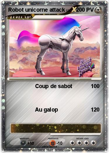 Pokemon Robot unicorne attack