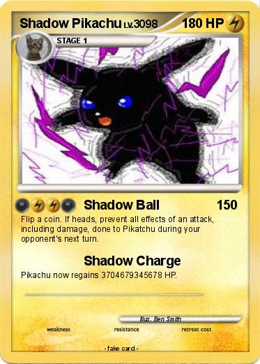 Pokemon Shadow Pikachu