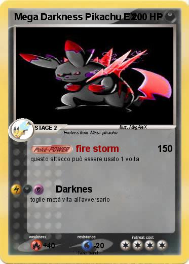 Pokemon Mega Darkness Pikachu EX
