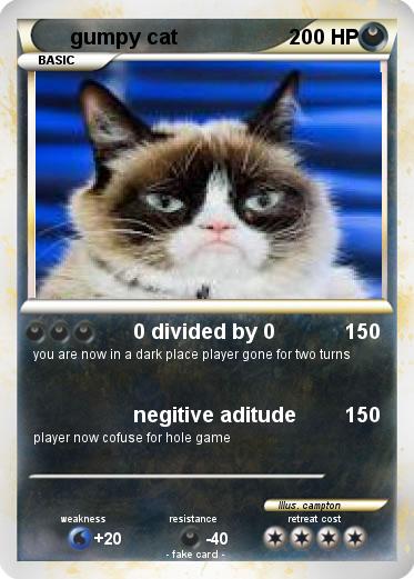 Pokemon gumpy cat