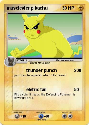 Pokemon musclealer pikachu