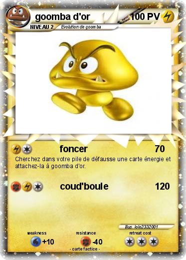 Pokemon goomba d'or
