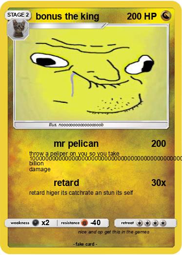 Pokemon bonus the king