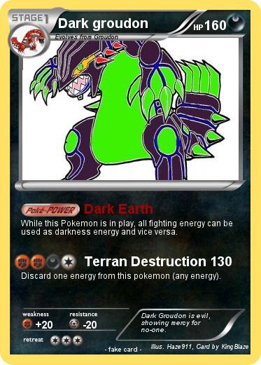 Pokemon Dark groudon