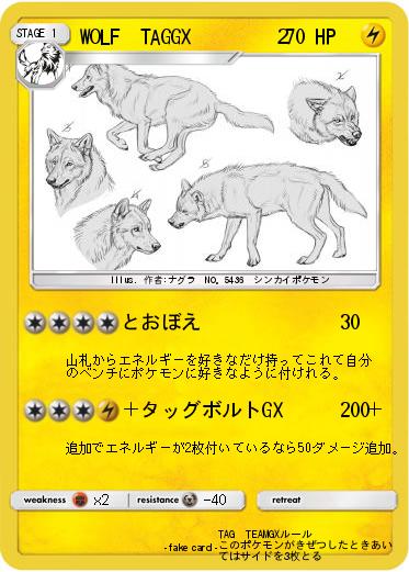 Pokemon WOLF　TAGGX　　　　２