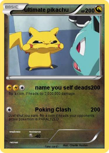 Pokemon ultimate pikachu