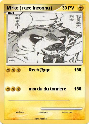 Pokemon Mirko ( race inconnu )