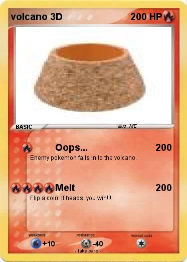 Pokemon volcano 3D