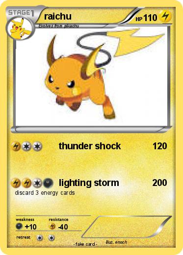 Pokemon raichu