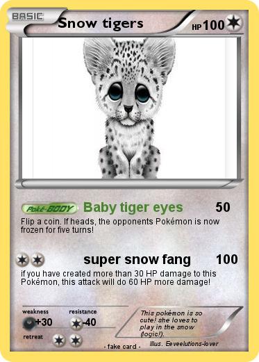 Pokemon Snow tigers