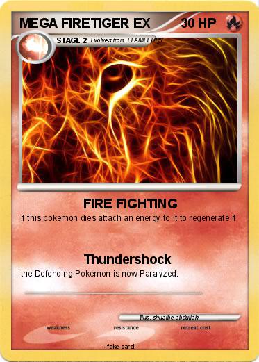 Pokemon MEGA FIRETIGER EX