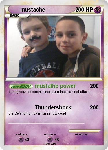 Pokemon mustache