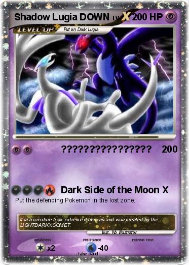 Pokemon Shadow Lugia DOWN