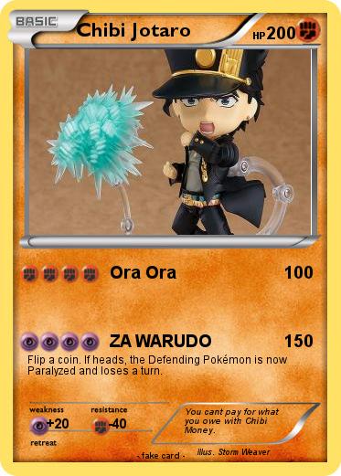 Pokemon Chibi Jotaro