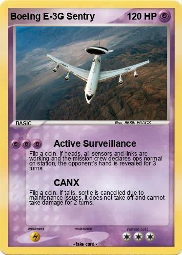 Pokemon Boeing E-3G Sentry