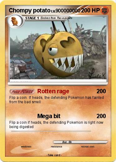 Pokemon Chompy potato