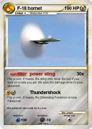 Pokemon F-18 hornet