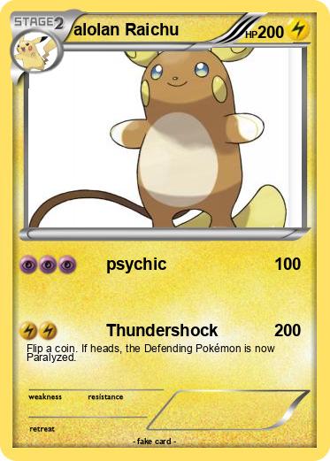 Pokemon alolan Raichu