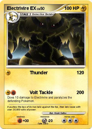 Pokemon Electrivire EX