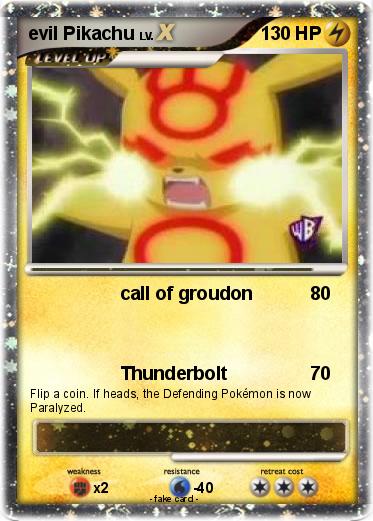Pokemon evil Pikachu