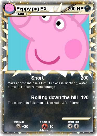 Pokemon Peppy pig EX