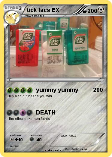 Pokemon tick tacs EX