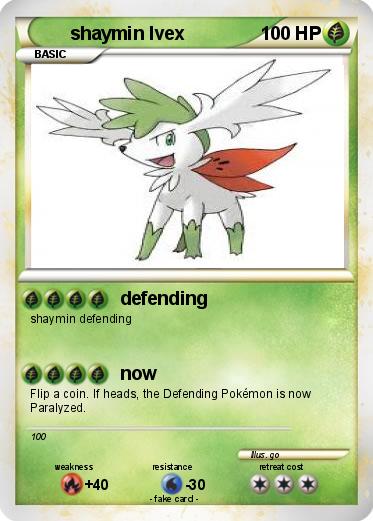Pokemon shaymin lvex