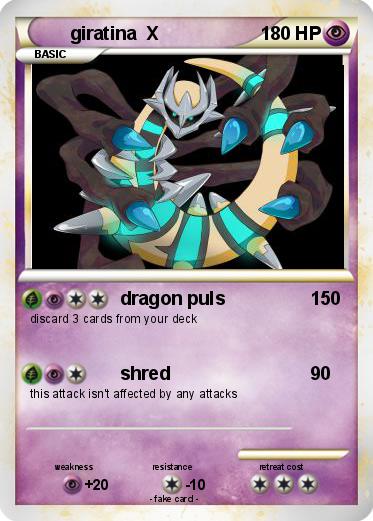 Pokemon giratina  X