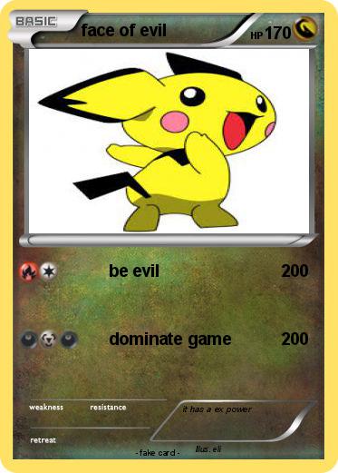 Pokemon face of evil