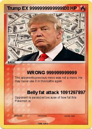 Pokemon Trump EX 99999999999999