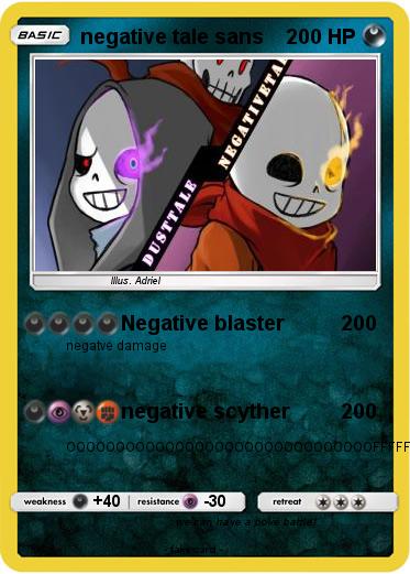 Pokemon negative tale sans