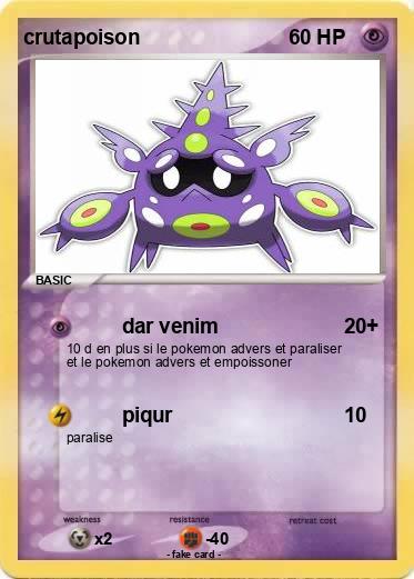 Pokemon crutapoison