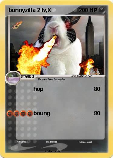 Pokemon bunnyzilla 2 lv,X