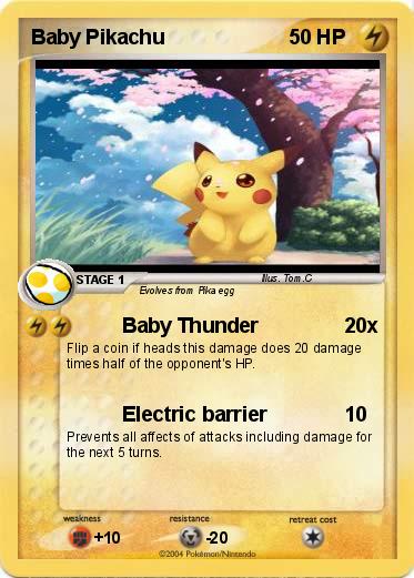Pokemon Baby Pikachu