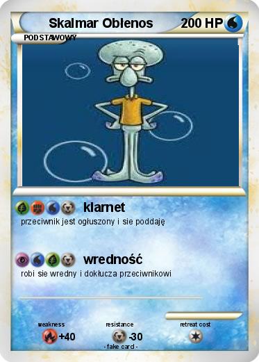 Pokemon Skalmar Obłenos