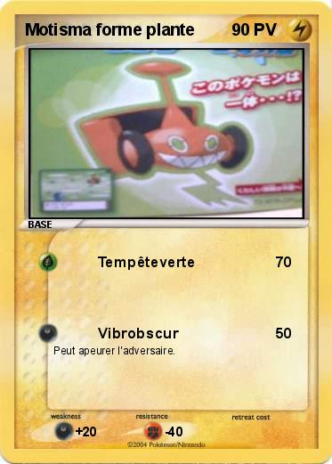 Pokemon Motisma forme plante
