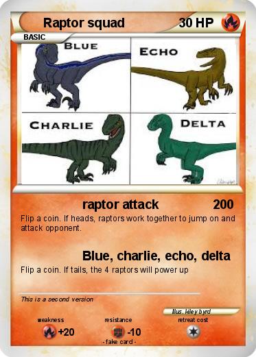 Pokemon Raptor squad