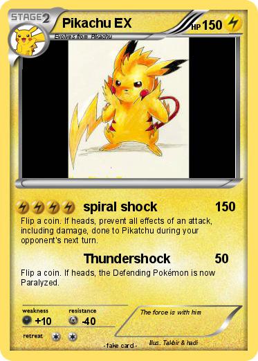 Pokemon Pikachu EX