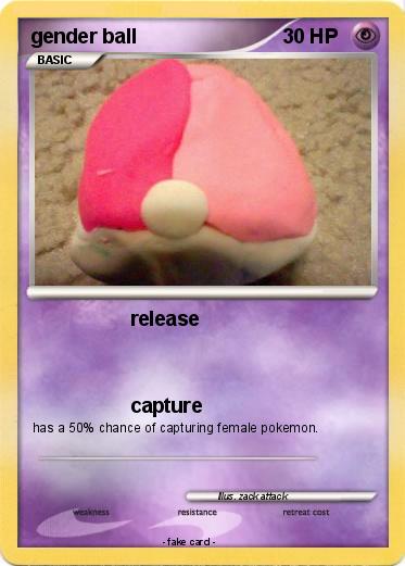 Pokemon gender ball