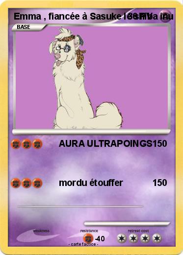 Pokemon Emma , fiancée à Sasuke le shiba inu