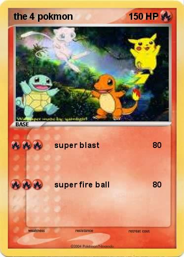 Pokemon the 4 pokmon
